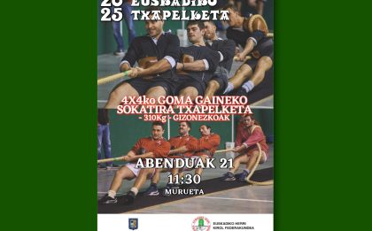 2025eko Euskadiko 4x4ko goma gaineko sokatira txapelketa – gizonezkoen 310kg – murueta